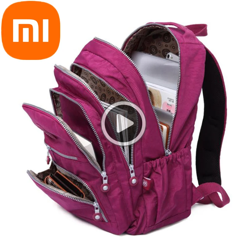 

Xiaomi Backpack Mochila Feminina Nylon Casual Large School for Teenage Girls 2023 Travel Back Packs Women Laptop pack Bag