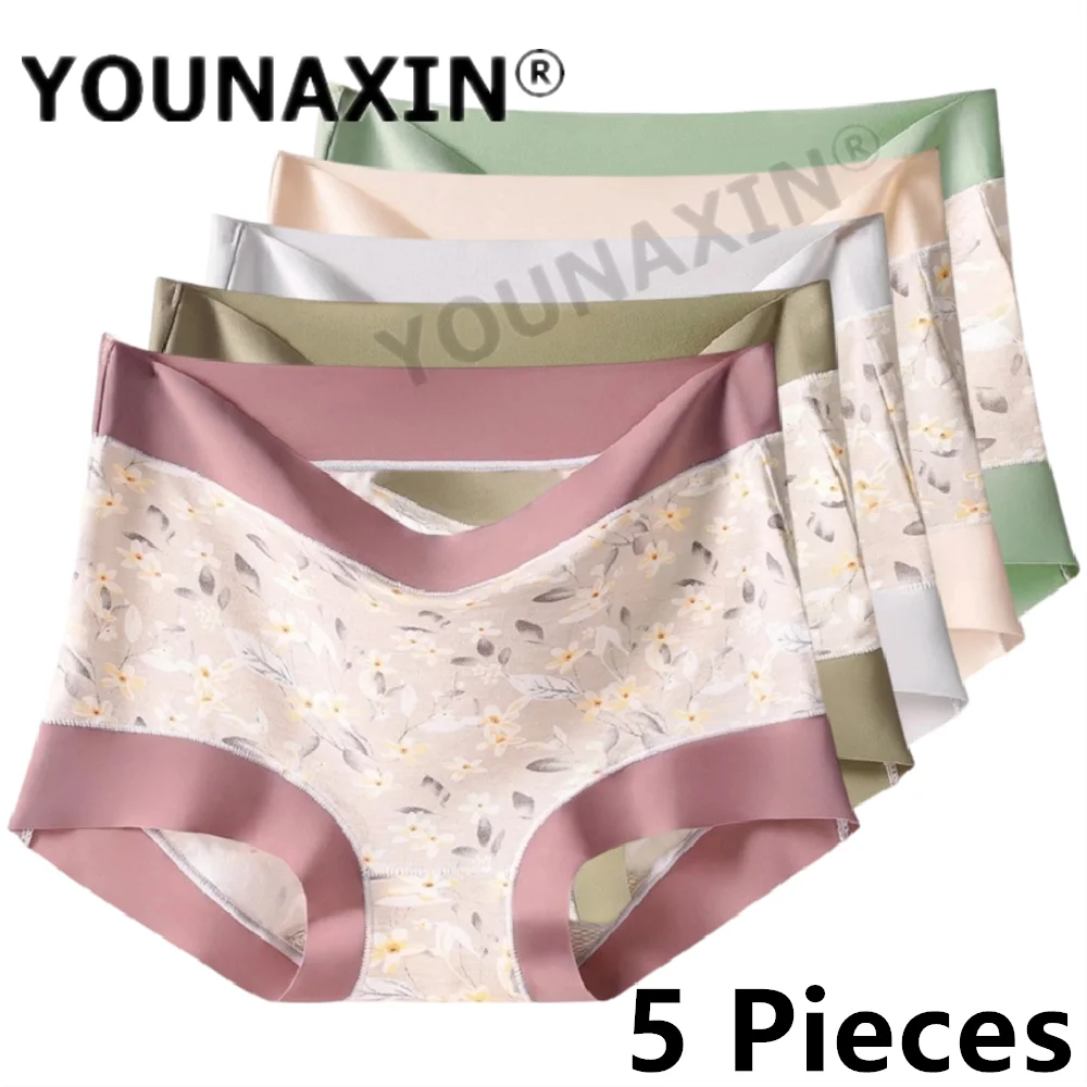 

5 Pieces Women's Briefs Big Size Lingerie Modal Undies Underwear Fit Weight 40-100KG Large Panties XL 2XL 3XL 4XL 5XL 6XL