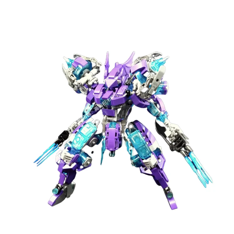 

MOC Mecha Series Purple Building Block Robot DIY Model Puzzle Collection Experts Brick Toys Xmas Education Christmas Xmas Gifts