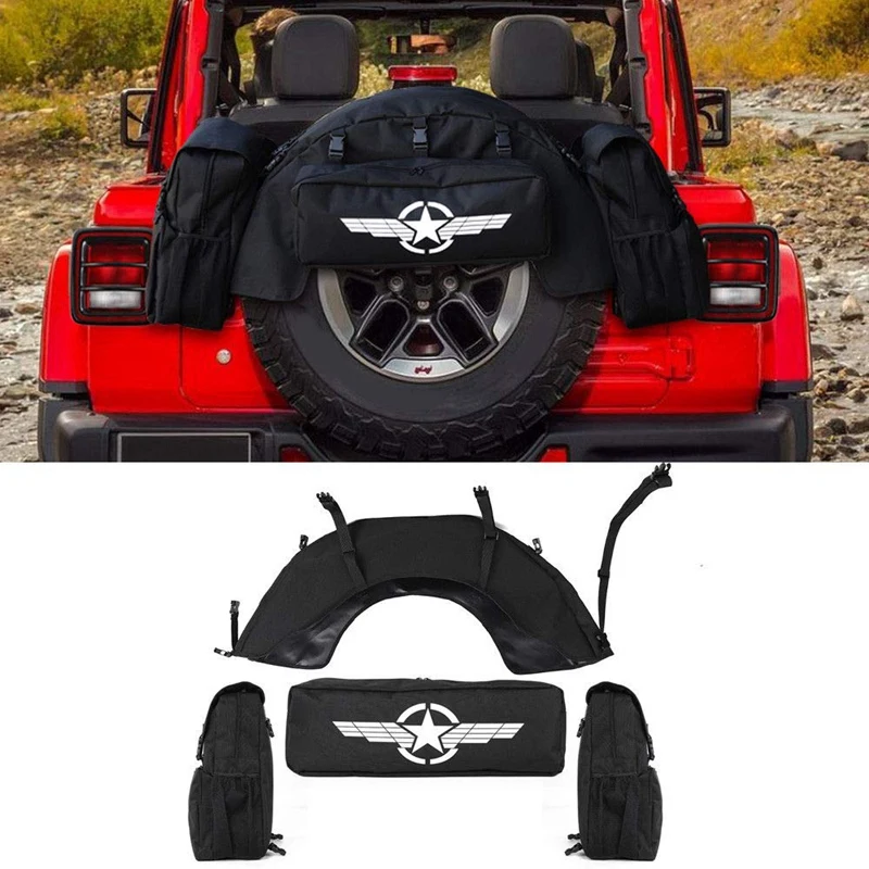 

Spare Tire Waterproof Cargo Bag Storage Organizer For Jeep Wrangler JK JL 1997-2019 Car Accessories