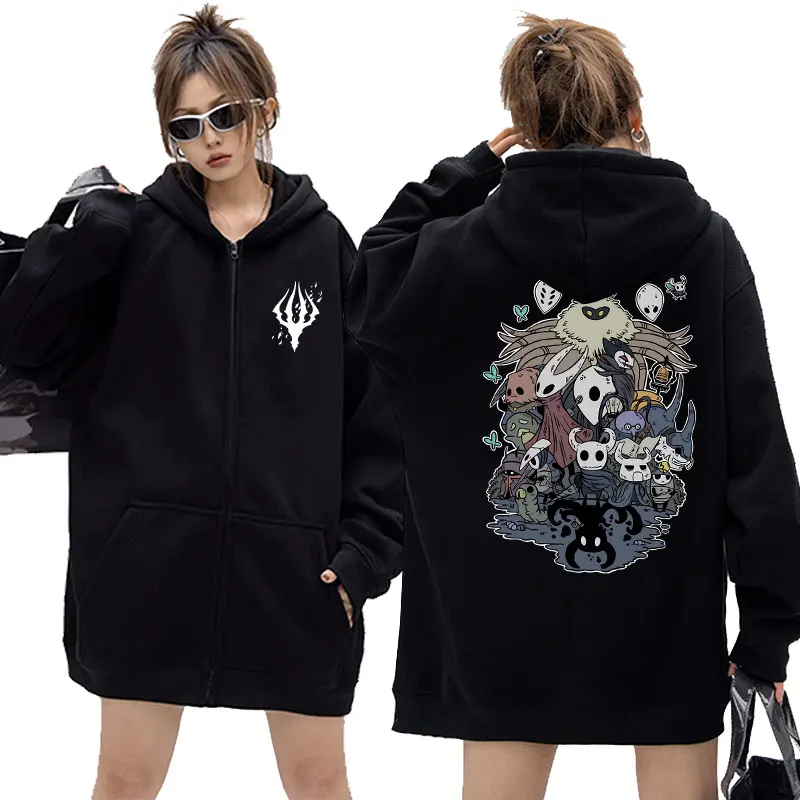Game Hollow Void Hollow Knight Zipper Hoodie Mens Oversized Sweatshirt Men Women Anime Black Zip Up Jacket Man Manga Streetwear
Game Hollow Void Hollow Knight Zipper Hoodie Mens Oversized Sweatshirt Men Women Anime Black Zip Up Jacket Man Manga Streetwear