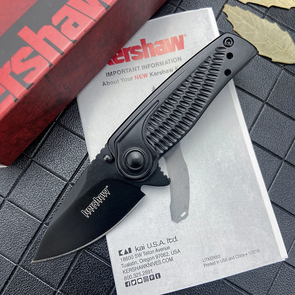 Mini Folding Knife Kershaw 1313BLK Spoke Flipper 8Cr13Mov Blade 420 Steel Camping Pocket Knifes Outdoor Hunt Survival Tools EDC
Mini Folding Knife Kershaw 1313BLK Spoke Flipper 8Cr13Mov Blade 420 Steel Camping Pocket Knifes Outdoor Hunt Survival Tools EDC