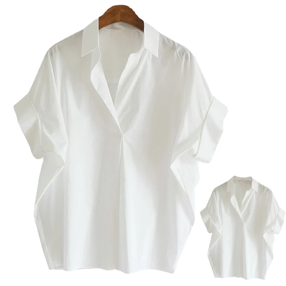 Comfy Fashion Women Shirts Women Blouses Fashionable Medium Elasticity Polyester Pullover Solid Color Summer Top
Comfy Fashion Women Shirts Women Blouses Fashionable Medium Elasticity Polyester Pullover Solid Color Summer Top