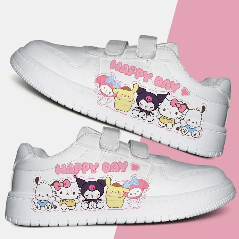 Sanrio Hello Kitty Cinnamoroll Anime Kawaii Children Painted Board Shoes Cute Kuromi Casual Sneakers Lovely Gifts for Kids
Sanrio Hello Kitty Cinnamoroll Anime Kawaii Children Painted Board Shoes Cute Kuromi Casual Sneakers Lovely Gifts for Kids