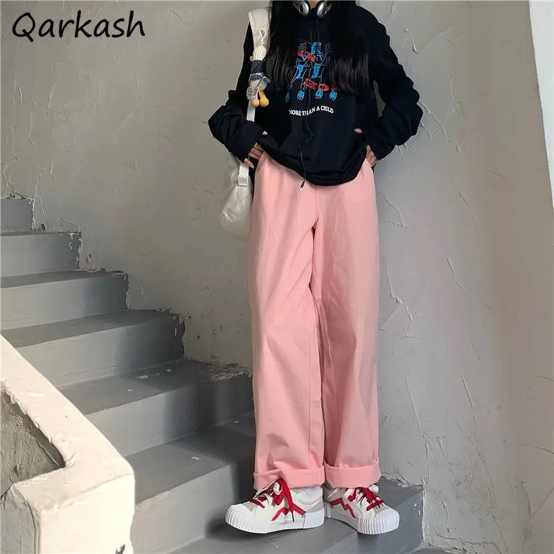 Pants Women S-4XL Pink Lovely Design Wide Leg All-match Classic Stylish Popular Chic Trendy Basic Elastic Waist Newest
Pants Women S-4XL Pink Lovely Design Wide Leg All-match Classic Stylish Popular Chic Trendy Basic Elastic Waist Newest