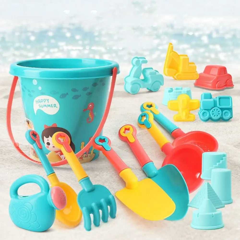 

Toys Shovel Cart Tools Water Play Tools Toddler Beach Toys Sand Bucket Suit Parent-Child Interactive Toys Digging Sand Tools