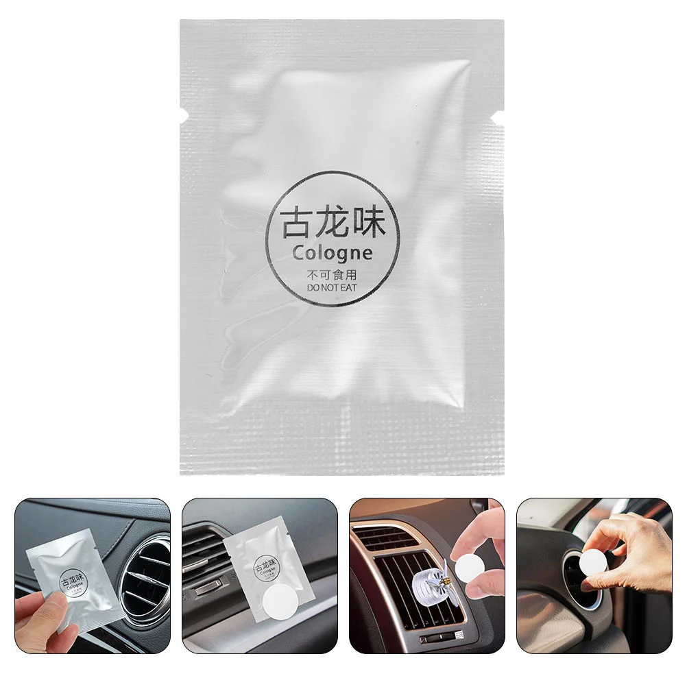 

24 Pcs Refill Car Replacement Scent Tablets Automotive Fragrance Pads Pe Outlet Freshener