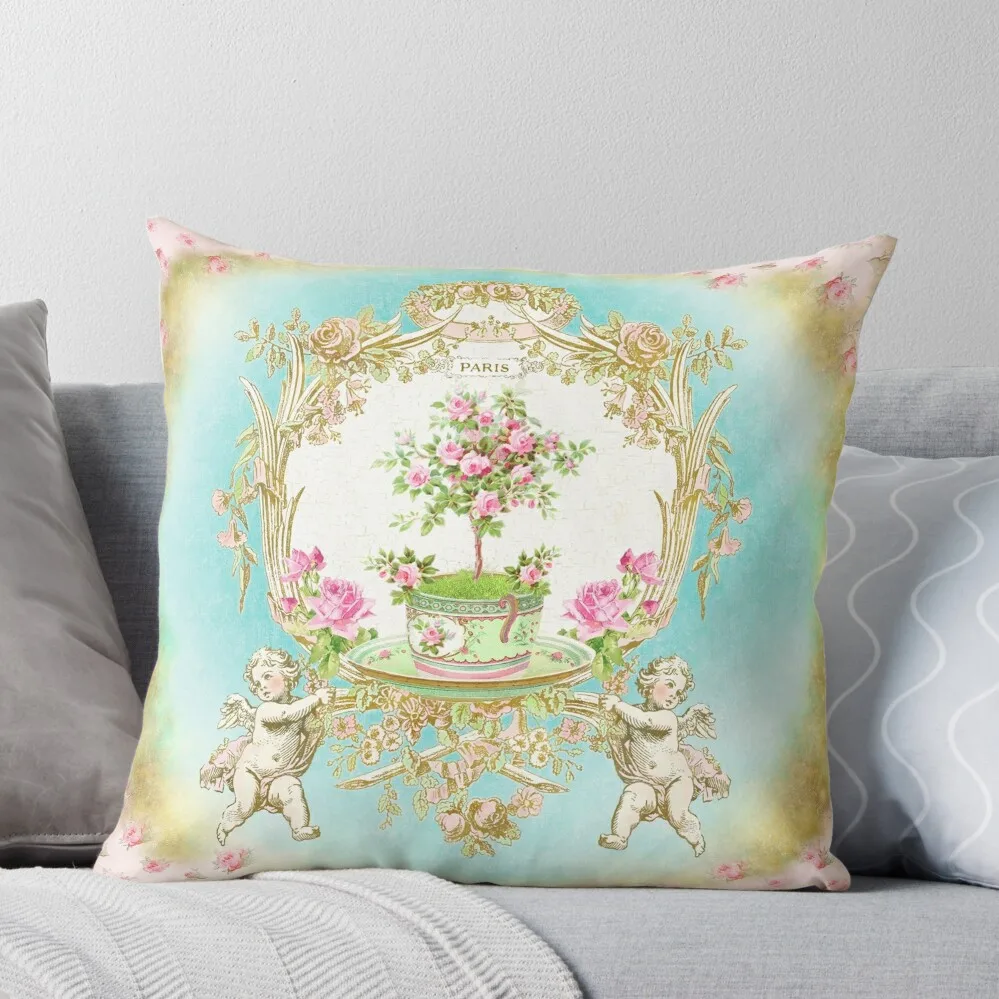 

French Baroque Patisserie Tea Throw Pillow Christmas Pillows Couch Cushions Covers For Sofas
