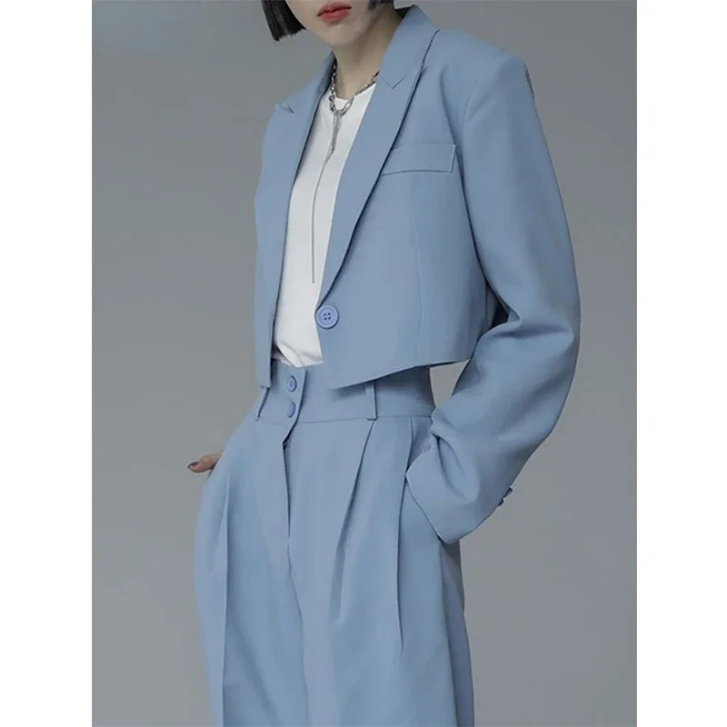 

DAYIFUN Fashion Women's Blazer Sets 2 Pieces Fall Outfits Female Elegant Suit Pants and Jackets Matching Set Pantsuit