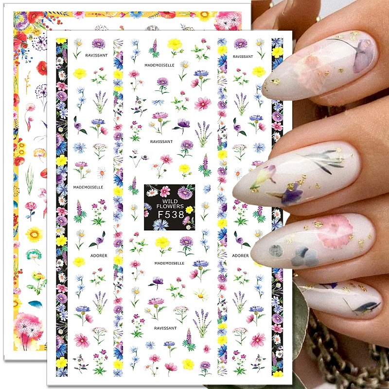 1PC 3D Flowers Nail Stickers Floral Leaves Self-Adhesive Slider Nail Art Decorations Decals Nail Art Tool Manicure Accessories
1PC 3D Flowers Nail Stickers Floral Leaves Self-Adhesive Slider Nail Art Decorations Decals Nail Art Tool Manicure Accessories