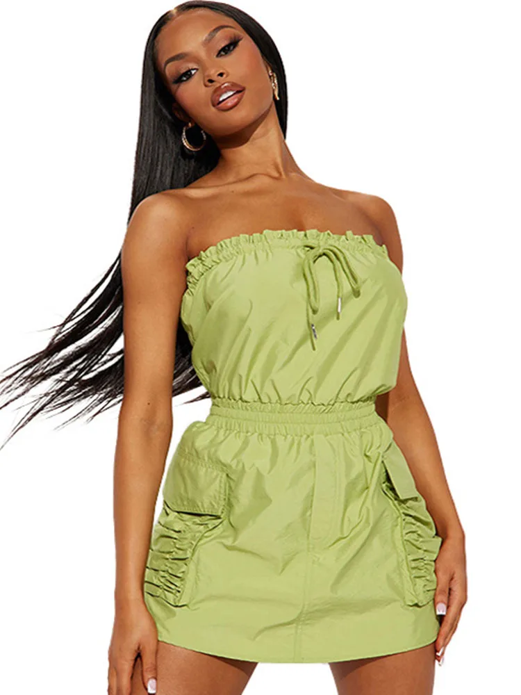 Szkzk Sexy Corset Playsuits Women Strapless Jumpsuit With Pockets One Piece Outfits Night Club Rompers Party Jumpsuits Shorts
Szkzk Sexy Corset Playsuits Women Strapless Jumpsuit With Pockets One Piece Outfits Night Club Rompers Party Jumpsuits Shorts