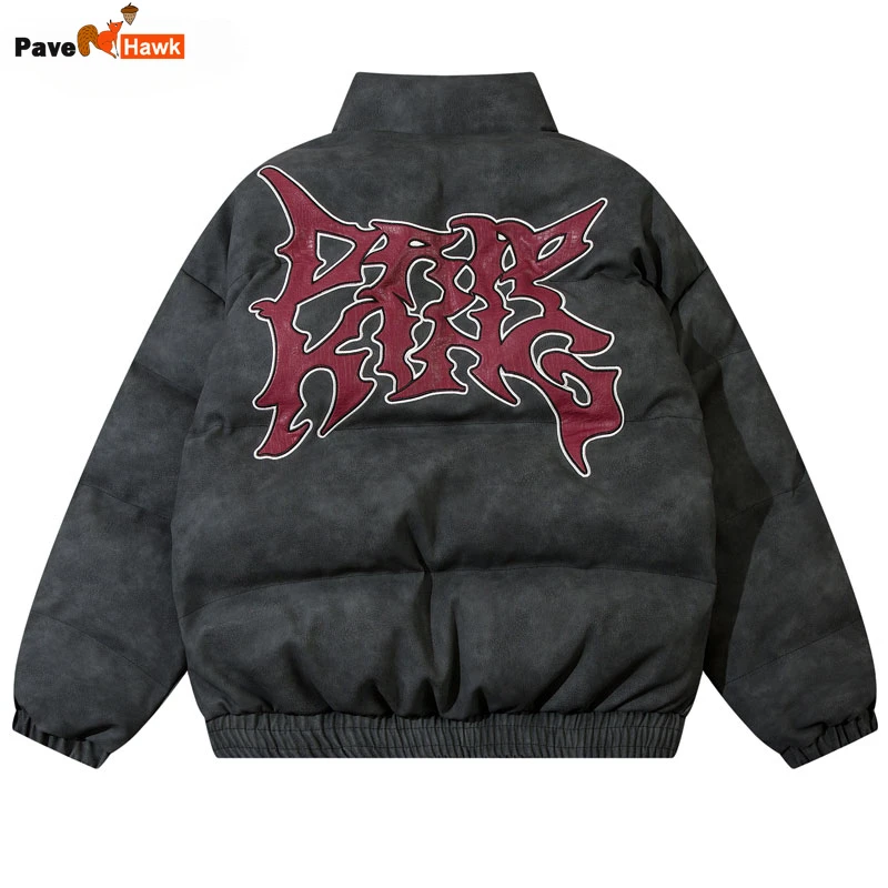 Vintage Leather Jacket Men Winter Parkas Street Retro Embroidery Letter Thick Warm Padded Waterproof Parka Coats Harajuku 2023
Vintage Leather Jacket Men Winter Parkas Street Retro Embroidery Letter Thick Warm Padded Waterproof Parka Coats Harajuku 2023