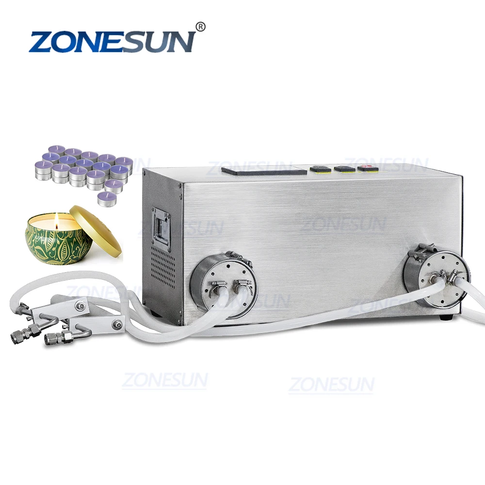ZONESUN ZS-GTCD2A Semi-automatic Gear Pump Tea Light Hot Paraffin Paste Heated Candle Wax Pouring Filling Machine
ZONESUN ZS-GTCD2A Semi-automatic Gear Pump Tea Light Hot Paraffin Paste Heated Candle Wax Pouring Filling Machine