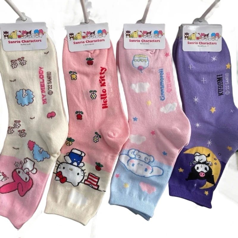 Носки с помпоном Hello Kitty Kuromi Melody Cinnamoroll аниме девочка Kawaii удобные универсальные хлопковые чулки детский подарок
Носки с помпоном Hello Kitty Kuromi Melody Cinnamoroll аниме девочка Kawaii удобные универсальные хлопковые чулки детский подарок