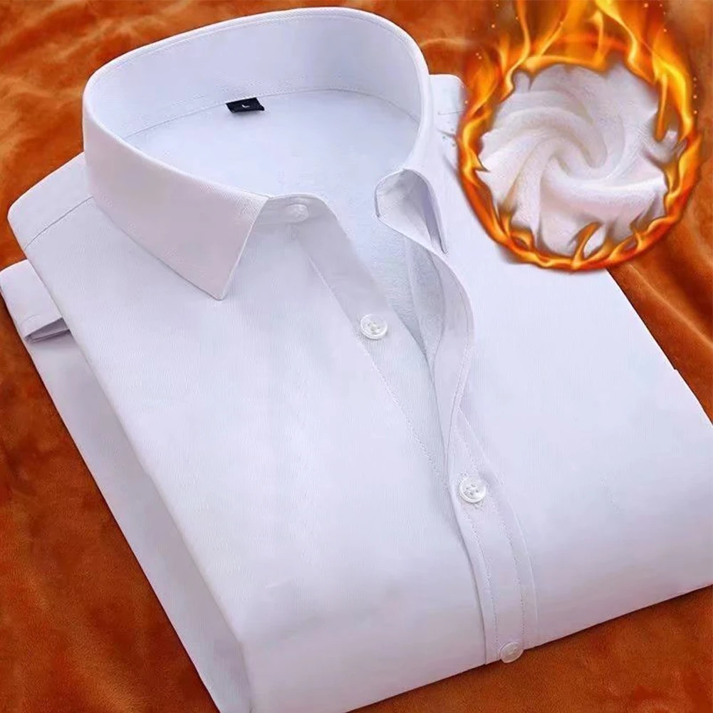Business Relaxed Dress Shirt Long Sleeve Plush Lining Shirt for Men Perfect for Weddings and Formal Occasions
Business Relaxed Dress Shirt Long Sleeve Plush Lining Shirt for Men Perfect for Weddings and Formal Occasions