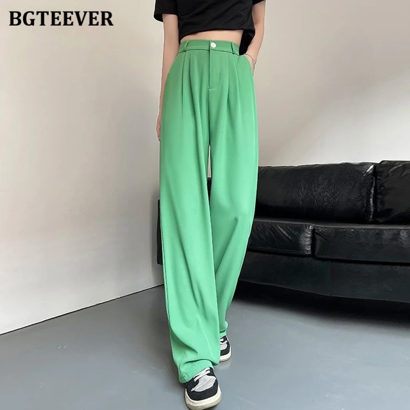 BGTEEVER Candy Color Loose Wide Leg Pants Women Casual Pockets Long Suit Pants Ladies Autumn Trousers
BGTEEVER Candy Color Loose Wide Leg Pants Women Casual Pockets Long Suit Pants Ladies Autumn Trousers