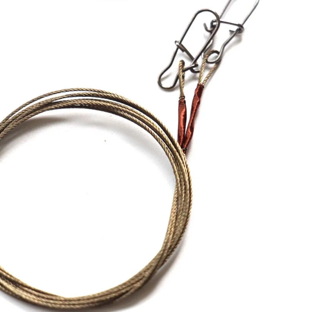 2pcs/Pack Fishing Line Steel Wire Leader With Snap Swivels Wire Leadcore Leash Stainless Steel Titanium Thread Anti-bite Thread
2pcs/Pack Fishing Line Steel Wire Leader With Snap Swivels Wire Leadcore Leash Stainless Steel Titanium Thread Anti-bite Thread