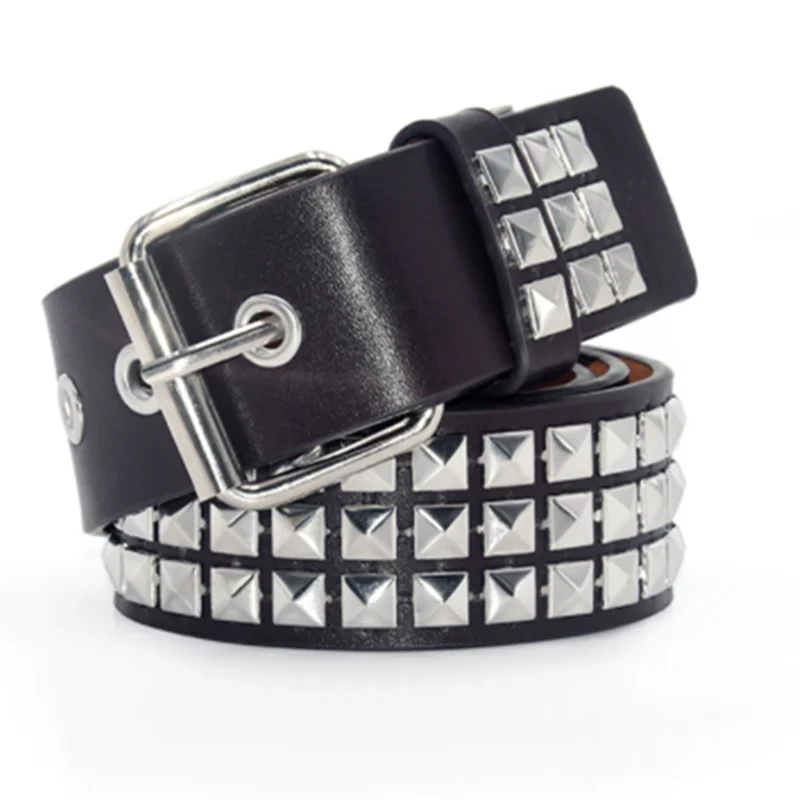 Luxury Square Bead Rivet Belt Metal Pyramid Straps Men&Women's Studded Punk Rock Hardware Jeans Designer Female Waist Belts
Luxury Square Bead Rivet Belt Metal Pyramid Straps Men&Women's Studded Punk Rock Hardware Jeans Designer Female Waist Belts