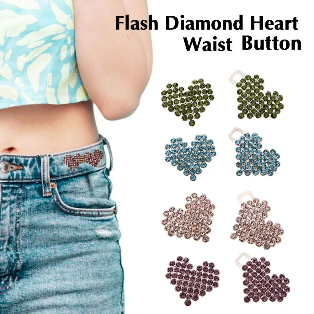 

Reusable Metal Buttons Pearl Snap Fastener Pants Pin Retractable Button Sewing-on Buckles For Jeans Perfect Fit Reduce Wais B3K1