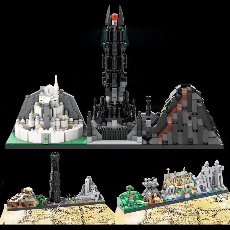 Famous Movies Magic Castlesc City Skyline MOC Building Block Architecture Bricks The Two Towers Model Toys Children's Christmas
Famous Movies Magic Castlesc City Skyline MOC Building Block Architecture Bricks The Two Towers Model Toys Children's Christmas