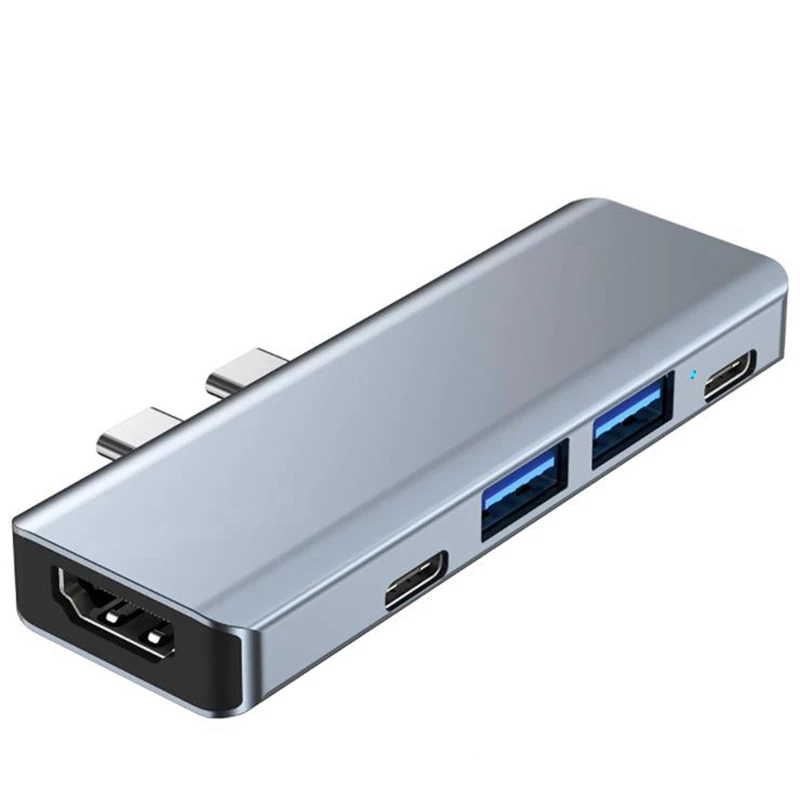 USB Type C Hub To -Compatible MST 4K USB C HUB Docking Station, Suitable For Pro Air Apple Computer Adapter
USB Type C Hub To -Compatible MST 4K USB C HUB Docking Station, Suitable For Pro Air Apple Computer Adapter
