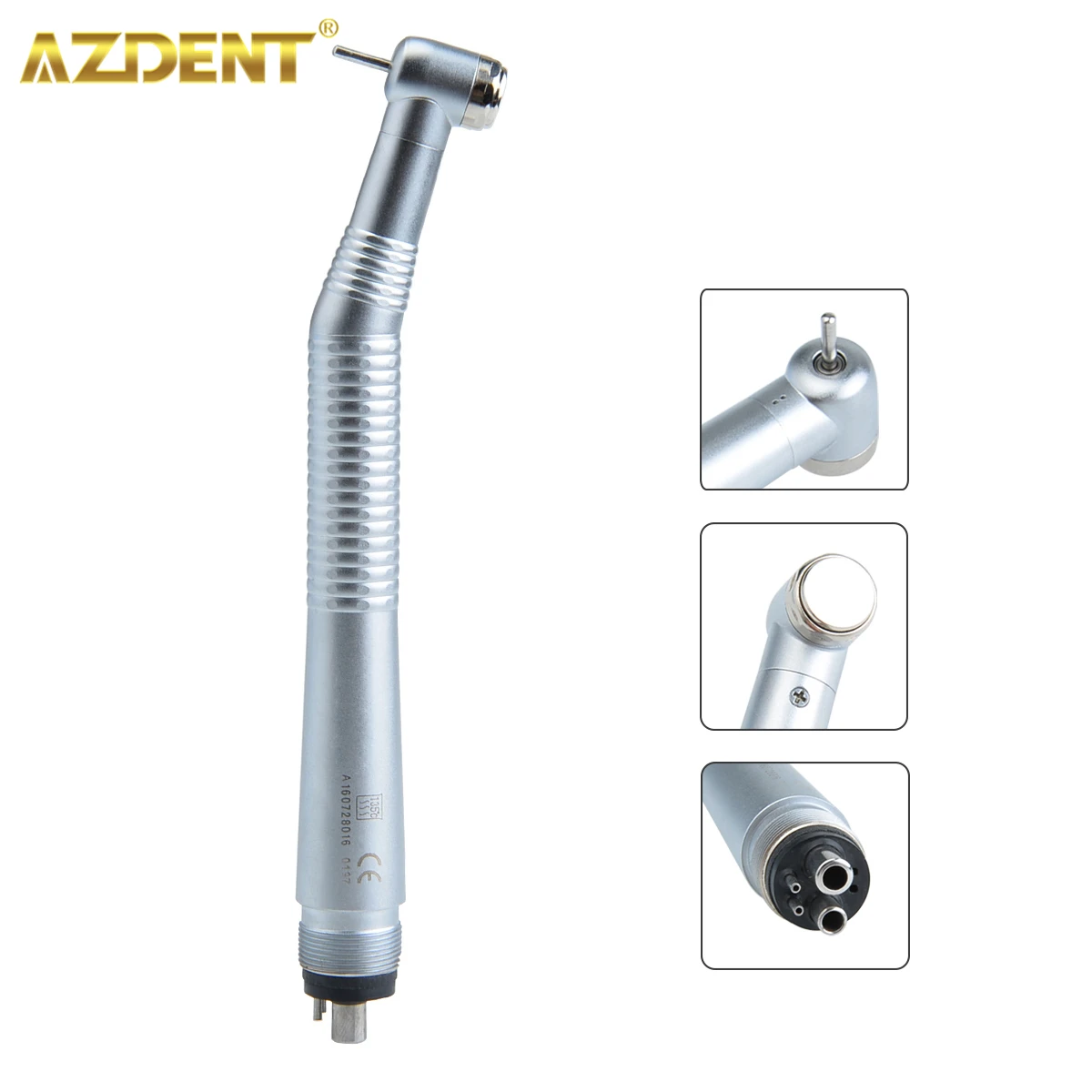 AZDENT Dental High Speed Handpiece Standard Head Burs 1.6mm Push Button Single Way Spray Dentistry Medical Turbine Handpiece
AZDENT Dental High Speed Handpiece Standard Head Burs 1.6mm Push Button Single Way Spray Dentistry Medical Turbine Handpiece