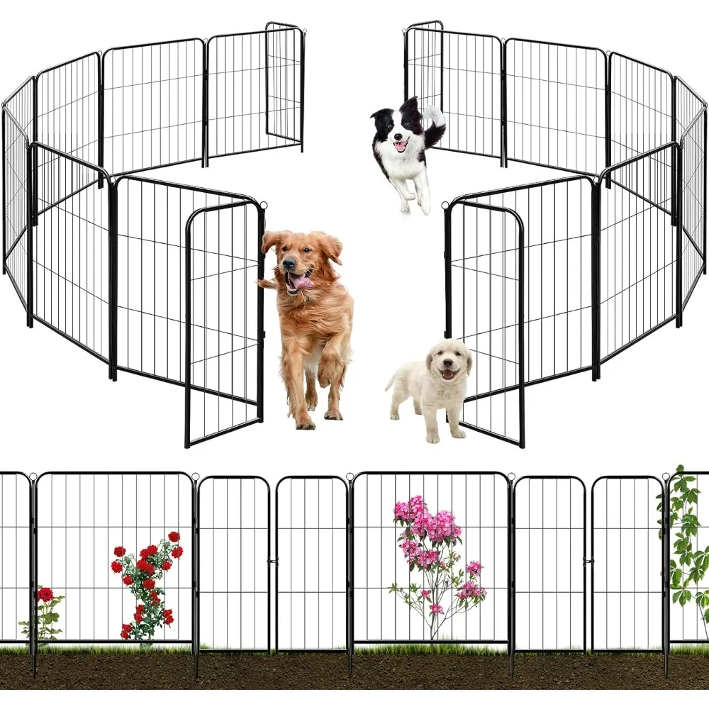 35.6ft L x 32in H Decorative Garden Fence, 16 Panels Pet Fencing Outdoor Folding Patio Fences No Dig Fence for Flower Bed
35.6ft L x 32in H Decorative Garden Fence, 16 Panels Pet Fencing Outdoor Folding Patio Fences No Dig Fence for Flower Bed