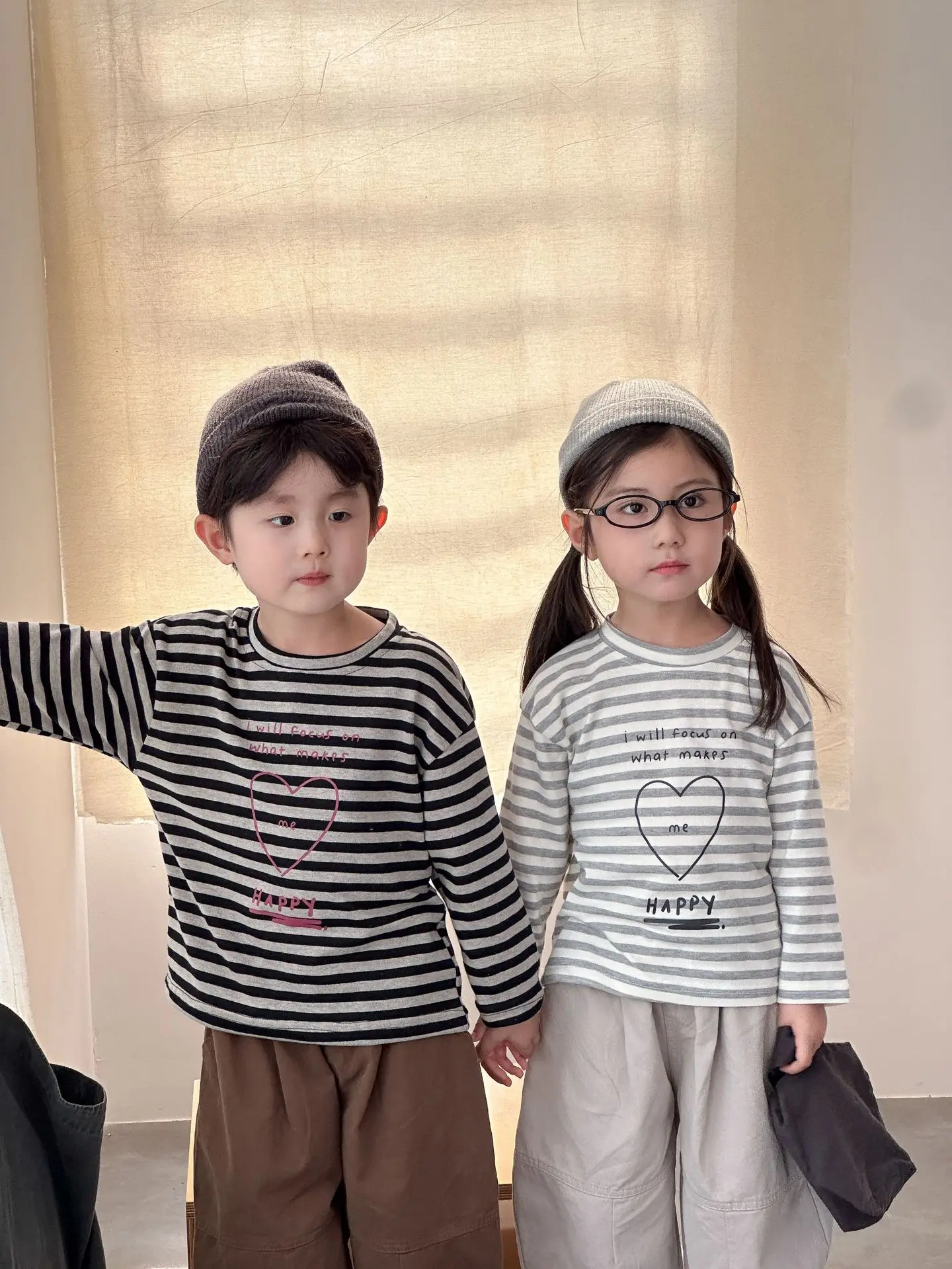 2025 Autumn New Children Long Sleeve T Shirts Cotton Girls Loose Striped Bottoming Shirt Boys Versatile Casual Tops Kids Clothes 25 S895b1b53bc0c4169a3c861f0a73a34ebf