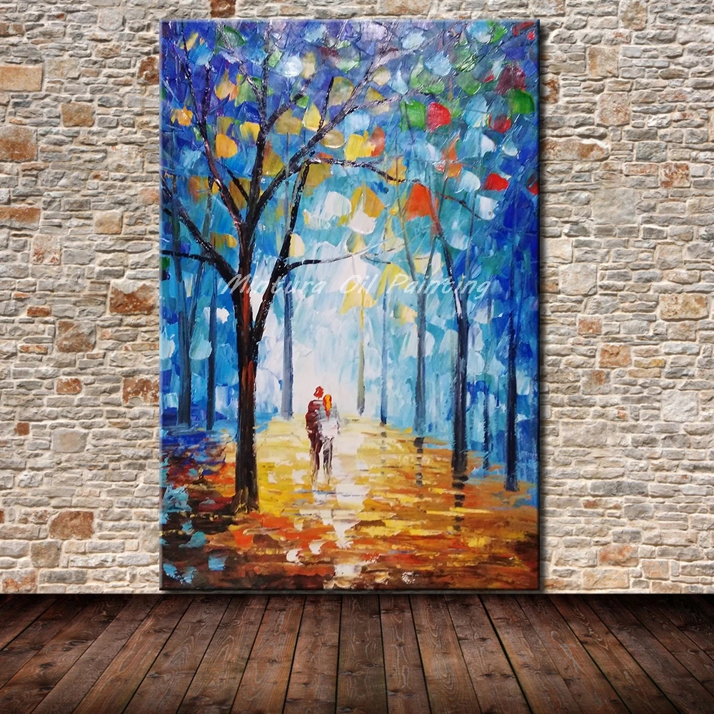 

Mintura Frameless Paintings Hand-Painted Thick Oil Paintings On Canvas,Wall Art Pictures For Living Room Home Decor Artwork Gift