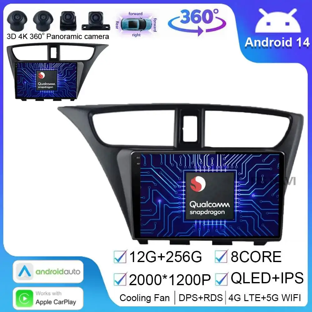Автомагнитола на Android 14 для Honda CIVIC Hatchback 2012 - 2017 LHD с GPS-навигацией, мультимедийный видеоплеер без 2din, стерео, авто DSP BT
Автомагнитола на Android 14 для Honda CIVIC Hatchback 2012 - 2017 LHD с GPS-навигацией, мультимедийный видеоплеер без 2din, стерео, авто DSP BT