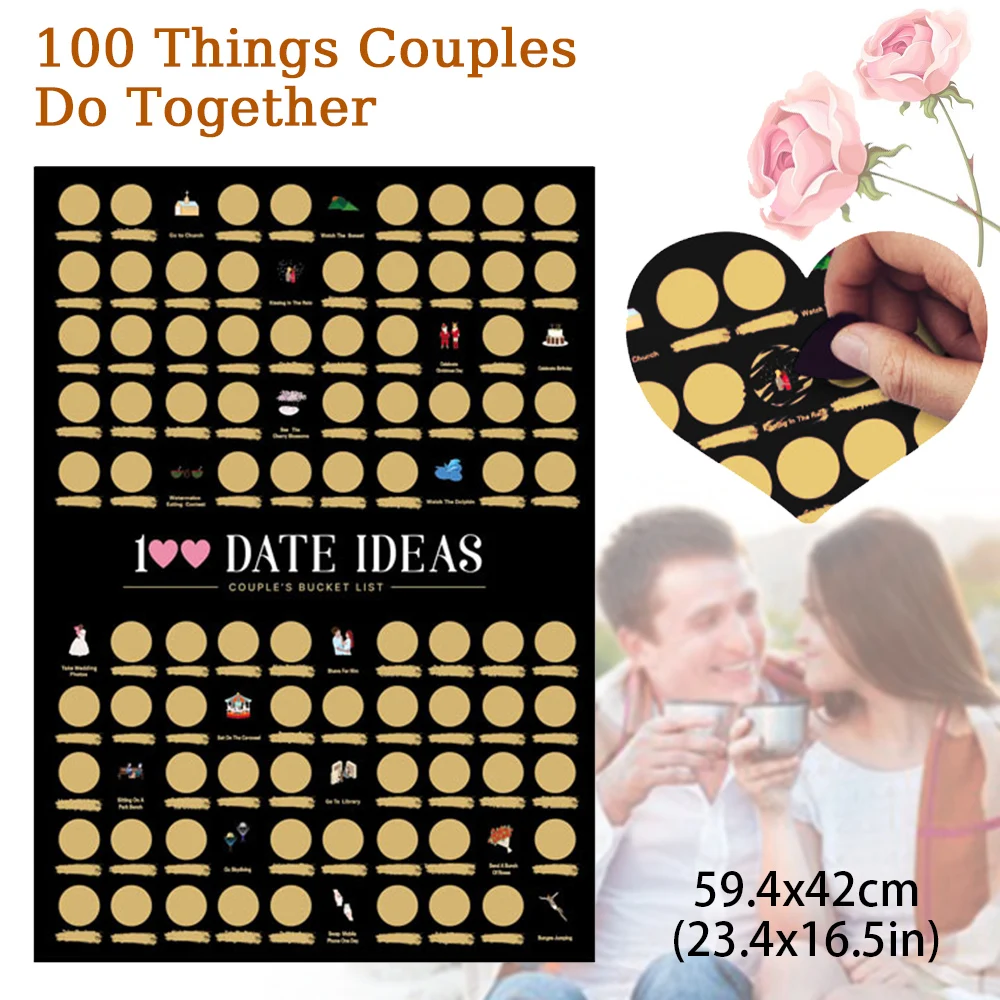 The Love Game Scratch Off Poster 100 Things To Do Between Couples Valentine's Day Gifts Wall Poster Gift for Her and for Her
The Love Game Scratch Off Poster 100 Things To Do Between Couples Valentine's Day Gifts Wall Poster Gift for Her and for Her