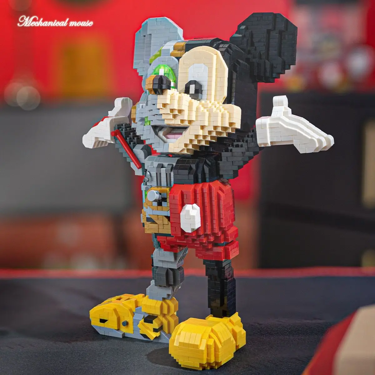 

Disney Mickey and Minnie Assembled Building Blocks Cartoon Model Hand Figure Desktop Ornaments Children's Toys Birthday Gifts
