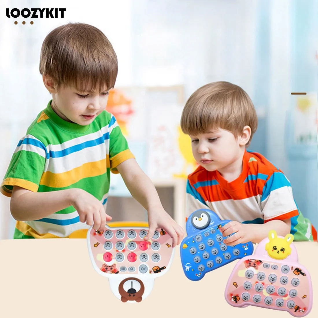 Upgraded Electronic Pop-Push Childrens Press Handle Fidget Toy Quick Push Game Squeeze Relief Toys Whac-A-ole Toys Sensory Toys
Upgraded Electronic Pop-Push Childrens Press Handle Fidget Toy Quick Push Game Squeeze Relief Toys Whac-A-ole Toys Sensory Toys