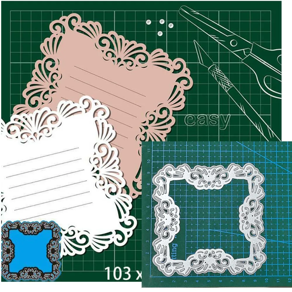 Lace flowers square frame Metal Cutting Dies Stencils For DIY Scrapbooking Decorative Embossing Handcraft Die Cutting Template
Lace flowers square frame Metal Cutting Dies Stencils For DIY Scrapbooking Decorative Embossing Handcraft Die Cutting Template