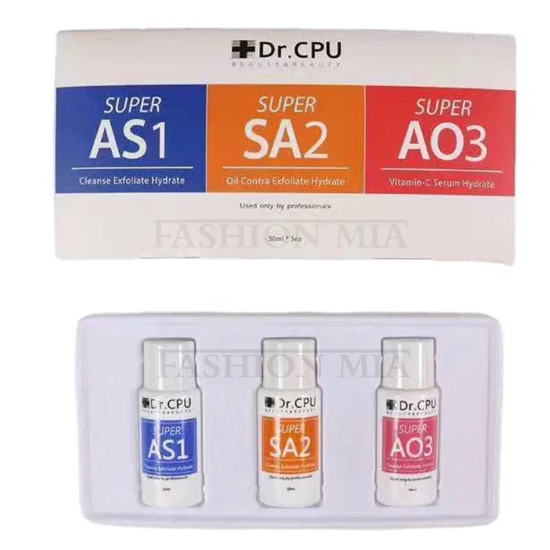 

1 Set Concentrated Aqua Peeling Solution AS1 SA2 AO3 Serum Hydra Facial Serum for Hydrafacial Machine Skin Deep Clean 30ml=400ml