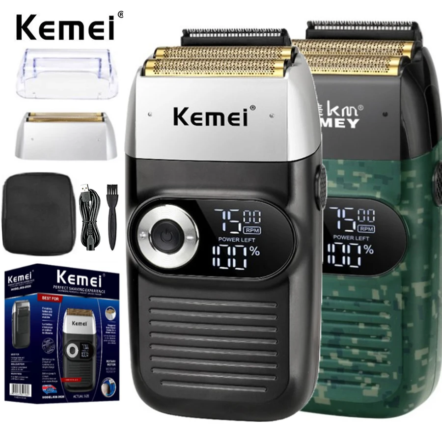 Original Kemei Powerful Barber Pro Electric Shaver For Men Hair Beard Electric Razor Balds Head Shaving Machine KM-2026
Original Kemei Powerful Barber Pro Electric Shaver For Men Hair Beard Electric Razor Balds Head Shaving Machine KM-2026