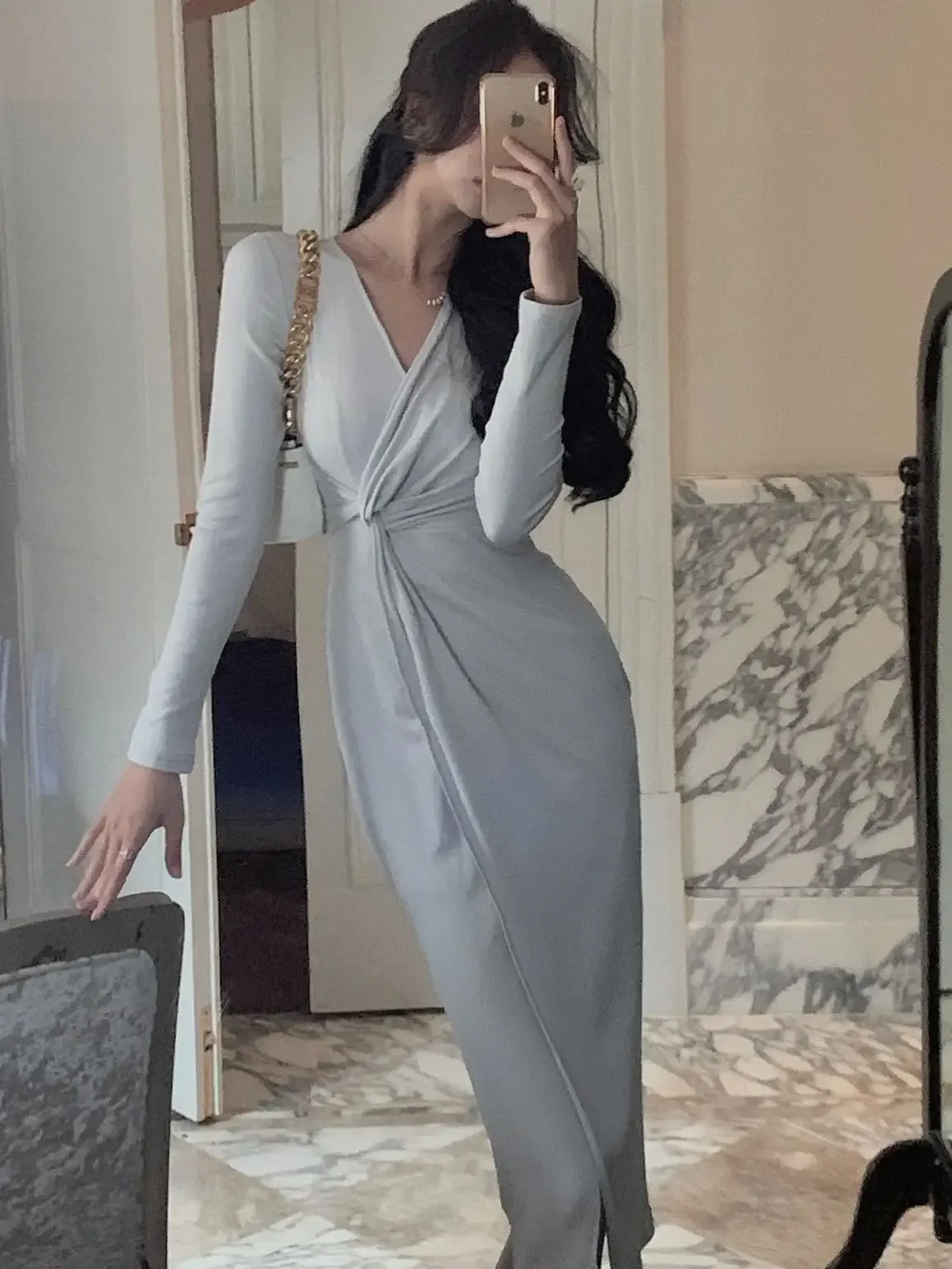Autumn Spring New Sexy Split Women Elegent Party Midi Knitted Bodycon Dress Female Fashion Party Robe Casual Clothes Vestidos
Autumn Spring New Sexy Split Women Elegent Party Midi Knitted Bodycon Dress Female Fashion Party Robe Casual Clothes Vestidos