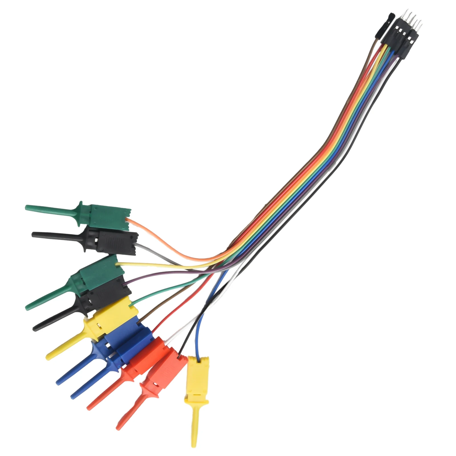 Cable Test Lead Logic Analyzer 10 Needle Hook Clip Line 1Set 20cm Plastic Metal Logic Analyzer Equipment 5 Colors
Cable Test Lead Logic Analyzer 10 Needle Hook Clip Line 1Set 20cm Plastic Metal Logic Analyzer Equipment 5 Colors