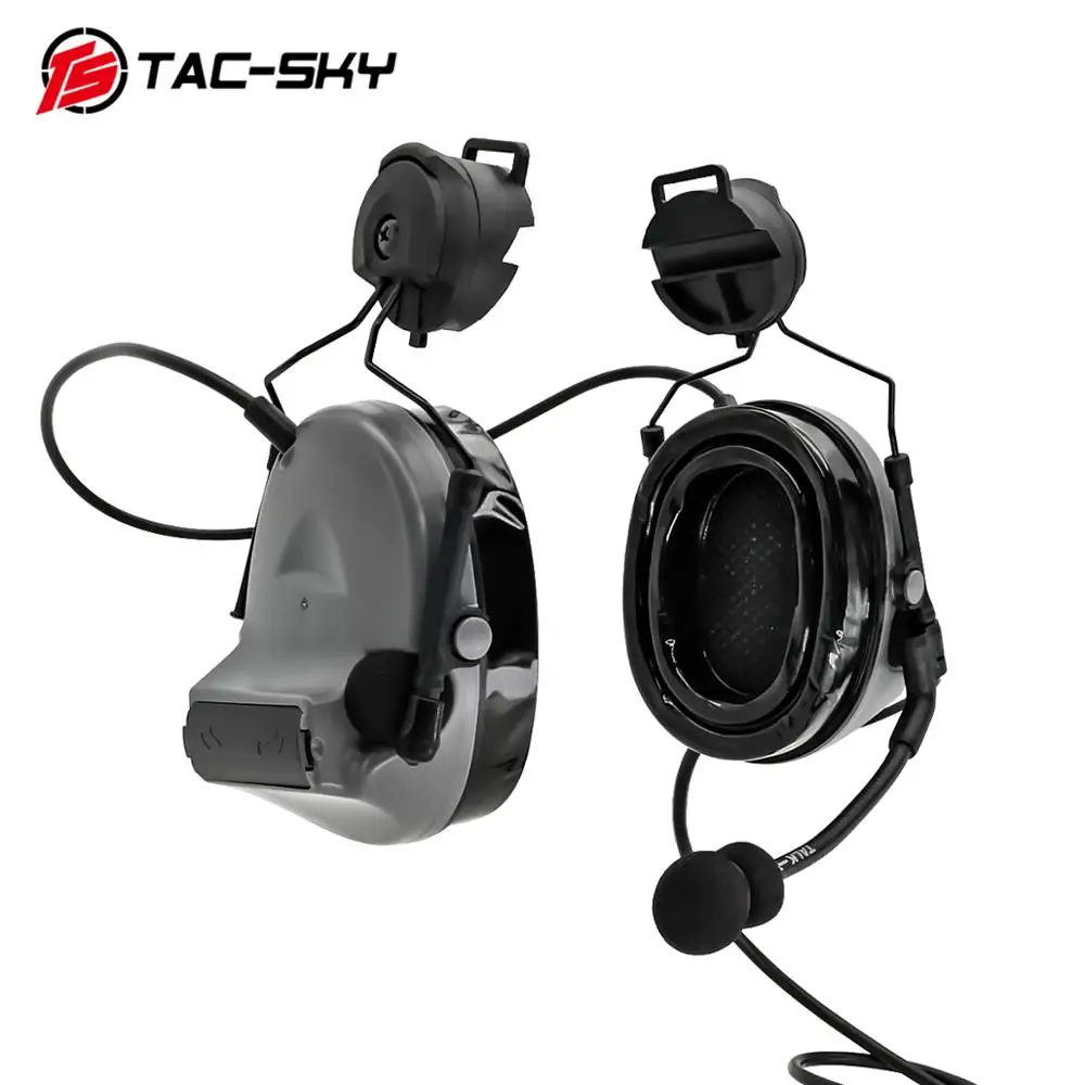 TS TAC-SKY COMTAC II Silicone Earmuffs Hunting Shooting Headphones Tactical Helmet Mount Noise Cancelling Headphones Grey
TS TAC-SKY COMTAC II Silicone Earmuffs Hunting Shooting Headphones Tactical Helmet Mount Noise Cancelling Headphones Grey