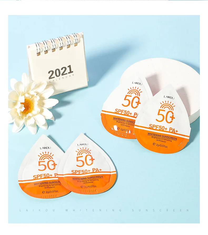 7pcs LAIKOU Facial Body Sunscreen Protector Facial Solar Sun Whitening Sun Cream Anti-Aging Oil-control Moisturizing SPF50+ PA+ 12 S896820f592b24551b6bab125e0c91345h