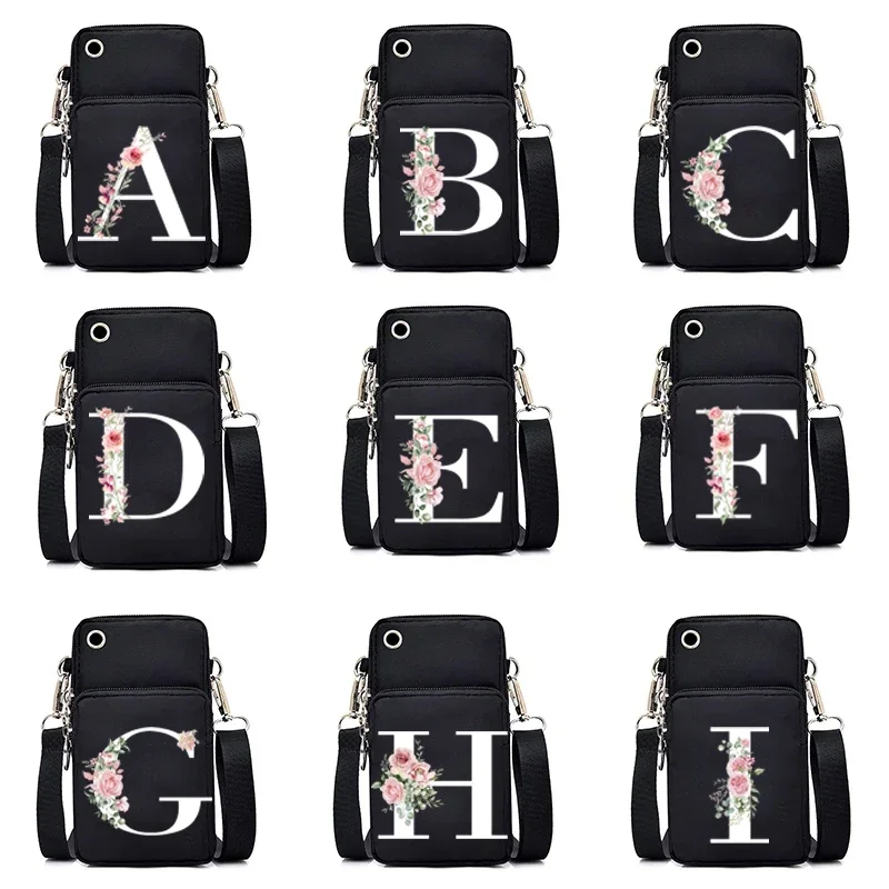 Women Mini Mobile Phone Bag Wallet Coin Purses 26 Floral Alphabet A-Z Print Waterproof Messenger Bag Women Shoulder Bag Handbags
Women Mini Mobile Phone Bag Wallet Coin Purses 26 Floral Alphabet A-Z Print Waterproof Messenger Bag Women Shoulder Bag Handbags