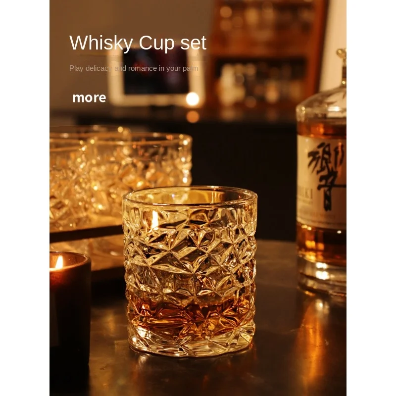Whiskey Glass Atmosphere Sense Foreign Wine Cup Set Home Crystal Glass Classic Cup Home Bar Beer Cup
Whiskey Glass Atmosphere Sense Foreign Wine Cup Set Home Crystal Glass Classic Cup Home Bar Beer Cup