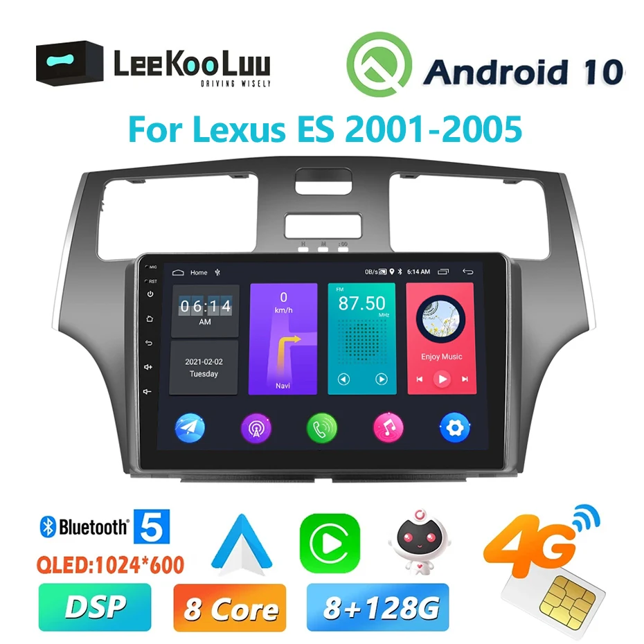 Автомагнитола LeeKooLuu 2 Din для Lexus ES 2001-2005, Android 11, мультимедийный плеер с GPS-навигацией, 4G, Wi-Fi, беспроводной Carplay DSP
Автомагнитола LeeKooLuu 2 Din для Lexus ES 2001-2005, Android 11, мультимедийный плеер с GPS-навигацией, 4G, Wi-Fi, беспроводной Carplay DSP