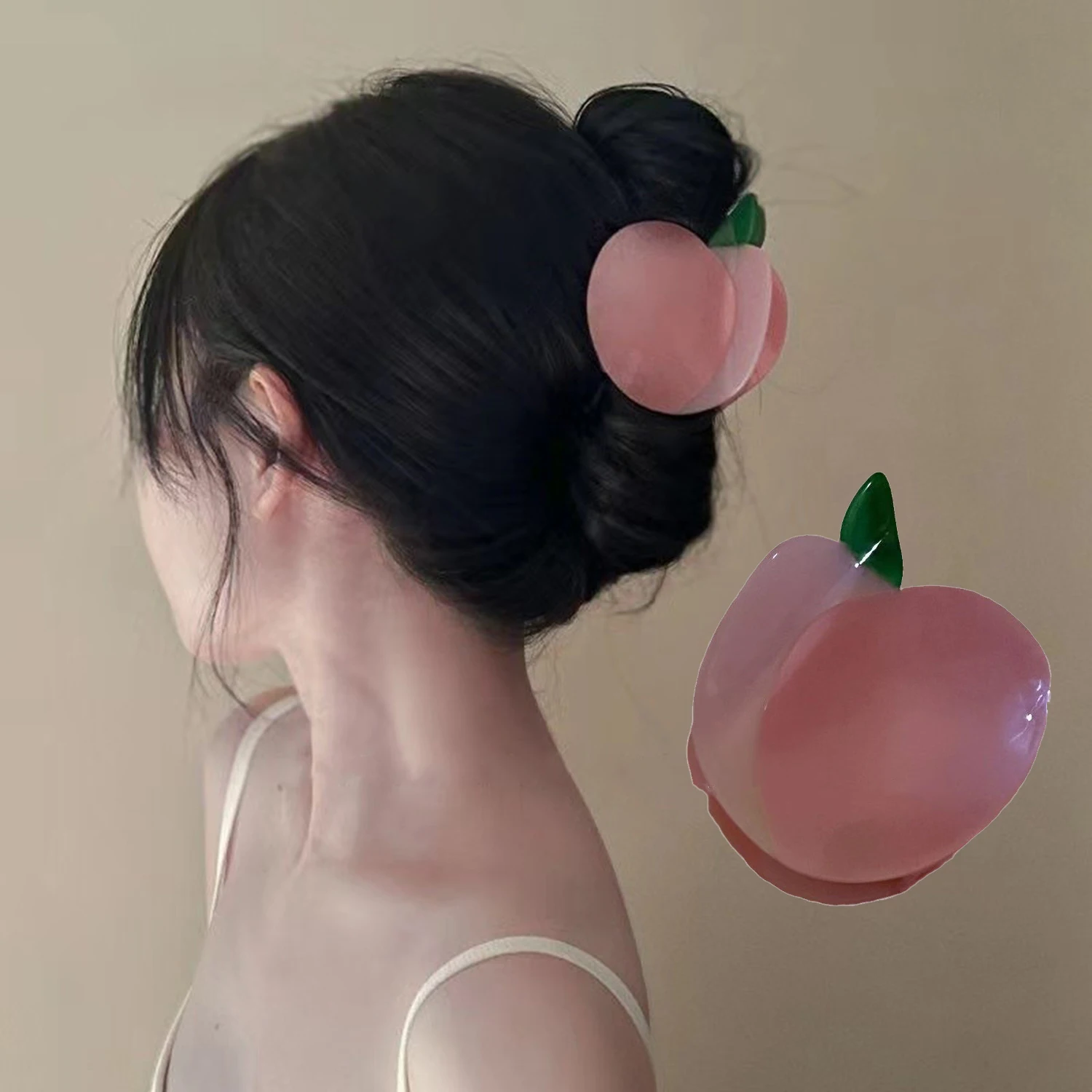 Lovely Peach Hair Claw Fruit Design Acetate Ponytail Holder Hair Clips For Japan Korean Sweet Women Girl Summer Hair Accessories
Lovely Peach Hair Claw Fruit Design Acetate Ponytail Holder Hair Clips For Japan Korean Sweet Women Girl Summer Hair Accessories