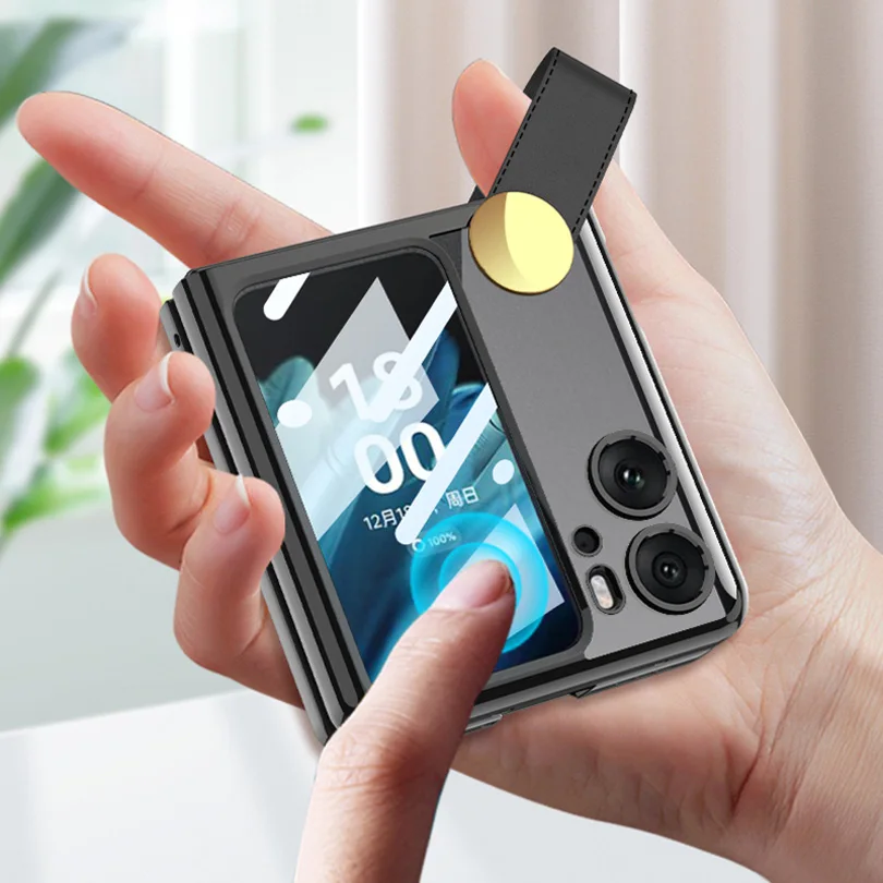 Роскошное покрытие, прозрачный флип-чехол для OPPO Find N2, противоударный чехол с защитной пластиковой крышкой для Find N2 Flip Чехол 
Роскошное покрытие, прозрачный флип-чехол для OPPO Find N2, противоударный чехол с защитной пластиковой крышкой для Find N2 Flip Чехол