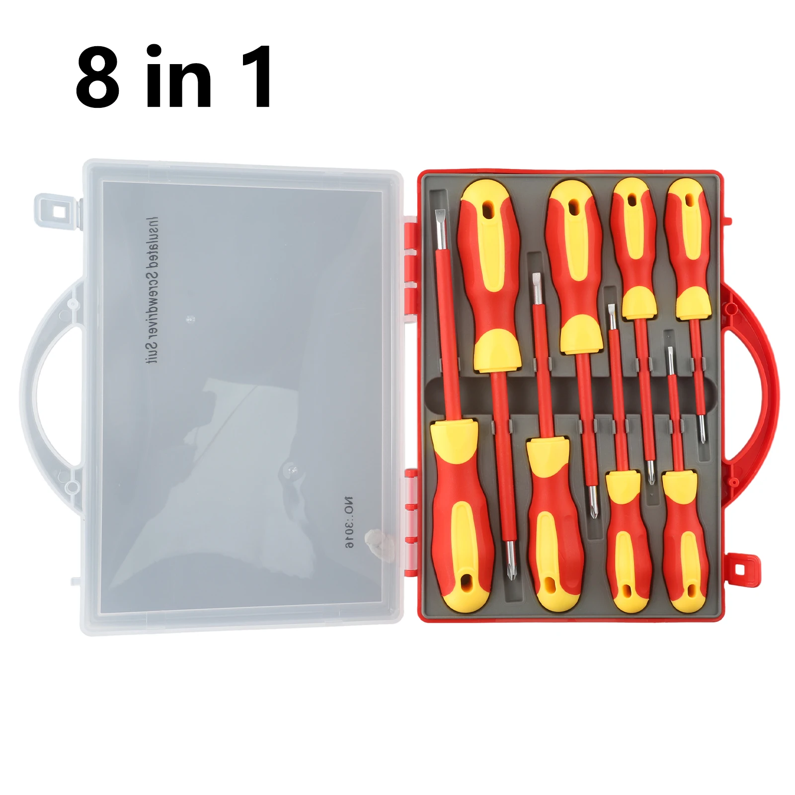 8pcs/set Electrician Insulated Screwdriver Set With Magnetic Bit Head Double End Slotted Ph2 Screw Bit Set For Electricians Tool
8pcs/set Electrician Insulated Screwdriver Set With Magnetic Bit Head Double End Slotted Ph2 Screw Bit Set For Electricians Tool