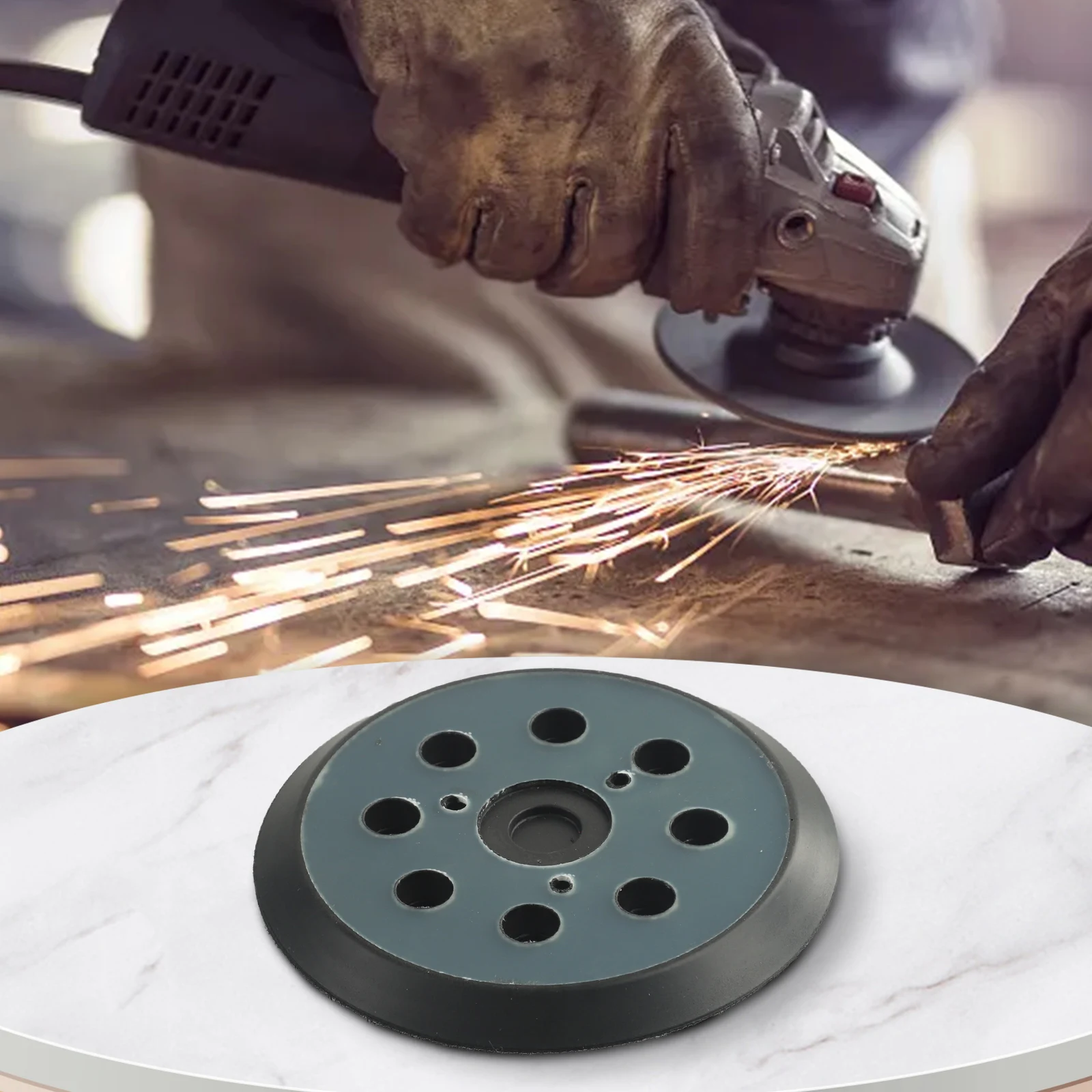 125mm 8 Holes Sander Pad Backing Sanding Disc Pad Loop Sanding Pads Fits Air Sander Power Sander Polisher Tool
125mm 8 Holes Sander Pad Backing Sanding Disc Pad Loop Sanding Pads Fits Air Sander Power Sander Polisher Tool