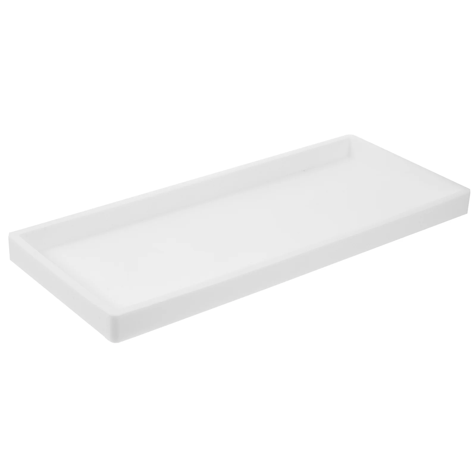 

Rectangular Vanity Tray Silicone Bathroom Tray Counter Toilet Tank Kitchen Sink Small Trays Soap Perfume Jewelry Candle