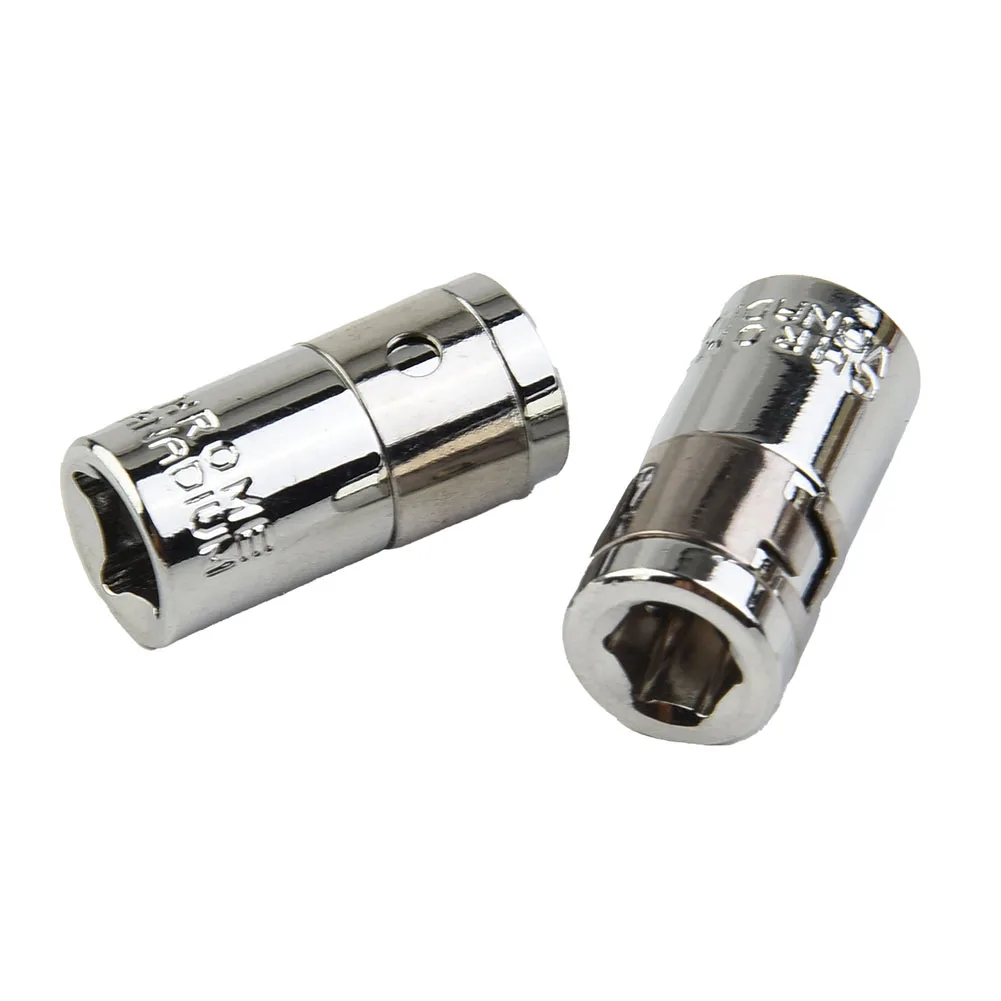 Premium Socket Adapter, Corrosion Resistant, 4PCS 14 Square Drive To 14 Hex Converter, Chrome Vanadium Steel, Silver Color
Premium Socket Adapter, Corrosion Resistant, 4PCS 14 Square Drive To 14 Hex Converter, Chrome Vanadium Steel, Silver Color