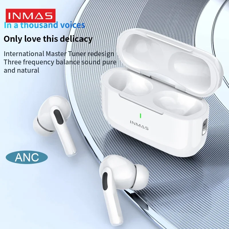 INMAS E17ANC In Ear Bluetooth5.3 Earphones Active Noise Cancelling Earbuds Wireless Original Headphones With Mic For Android iOS
INMAS E17ANC In Ear Bluetooth5.3 Earphones Active Noise Cancelling Earbuds Wireless Original Headphones With Mic For Android iOS